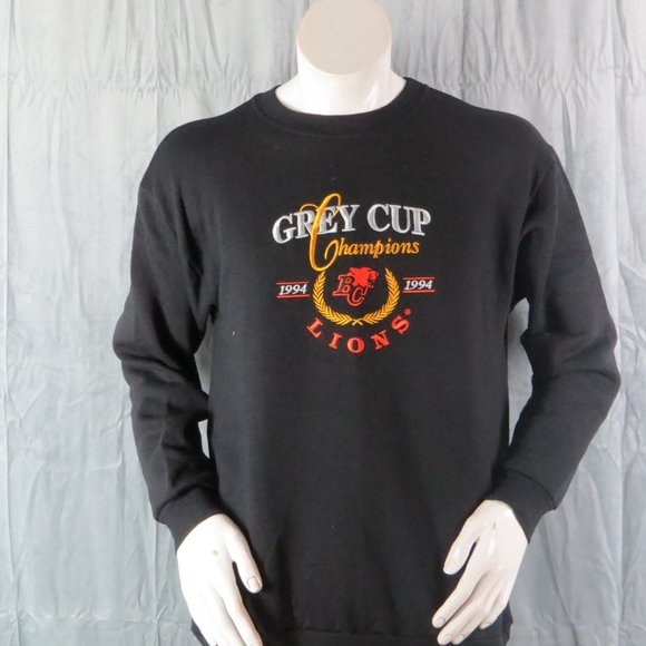 BC Lions Sweater (VTG) - 1994 Grey Cup Champions Stitched Graphic - Men's Medium - Picture 2 of 8